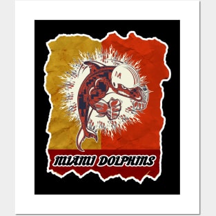 miami dolphins Posters and Art